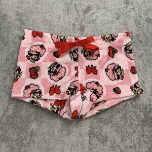 Strawberry Shortcake Shorts Youth Girls XL Soft Loungewear Sleepwear Pink AOP 2”